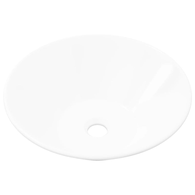 Dealsmate  Bathroom Porcelain Ceramic Sink Art Basin Bowl White