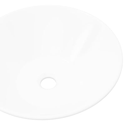 Dealsmate  Bathroom Porcelain Ceramic Sink Art Basin Bowl White