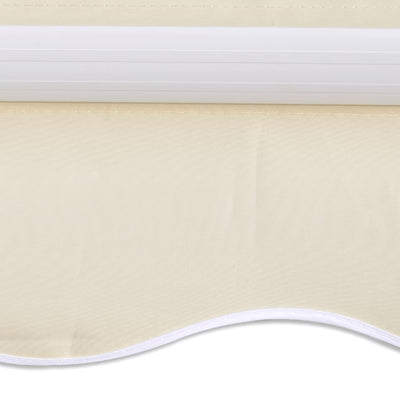 Dealsmate  Awning Top Sunshade Canvas Cream 3x2.5m 