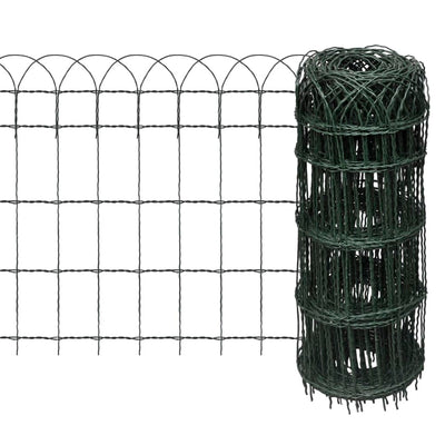 Dealsmate  Garden Border Fence Powder-coated Iron 10x0.65 m