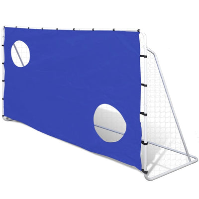 Dealsmate  Soccer Goal with Aiming Wall Steel 240 x 92 x 150 cm High-quality