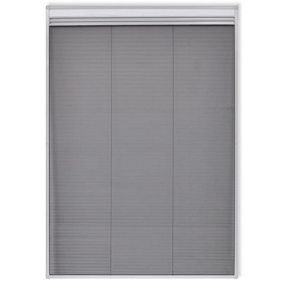 Dealsmate  Insect Plisse Screen Window Aluminium 160 x 80 cm with Shade