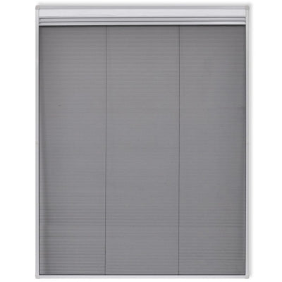 Dealsmate  Insect Plisse Screen Window Aluminium 160 x 110 cm with Shade