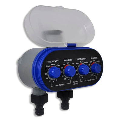 Dealsmate  Garden Electronic Automatic Water Timer Irrigation Timer Double Outlet