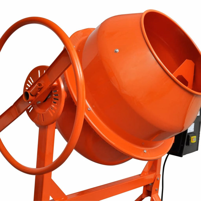 Dealsmate Concrete Mixer Cement Mixer 140 L 650 W Steel Orange