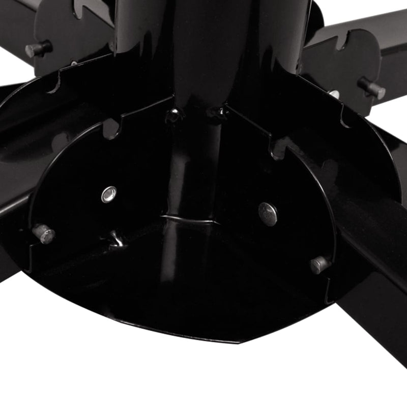 Dealsmate  Foldable Umbrella Base Steel Black