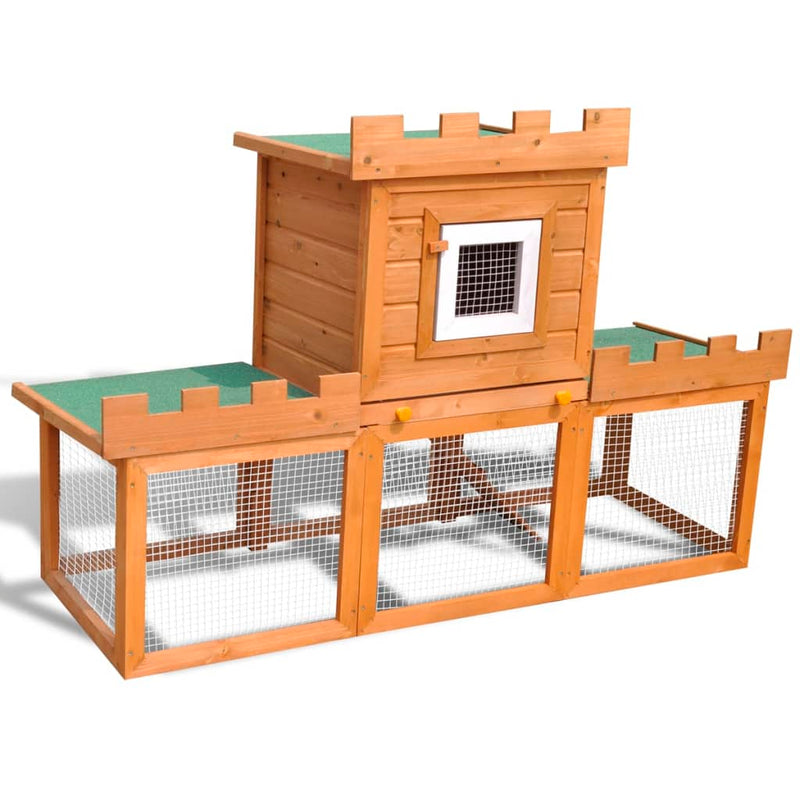 Dealsmate Outdoor Large Rabbit Hutch House Pet Cage Single House