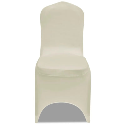 Dealsmate Chair Cover Stretch Cream 6 pcs