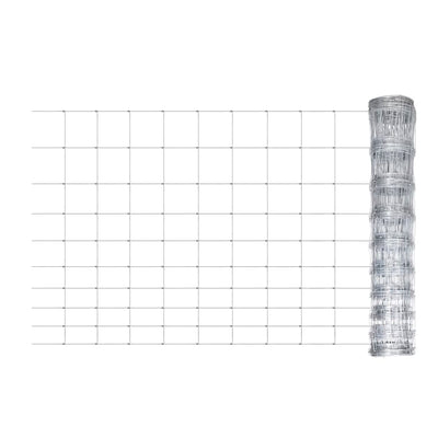 Dealsmate  Step-In Fence with Posts Zinc-coated Iron 50 m 120/10/15
