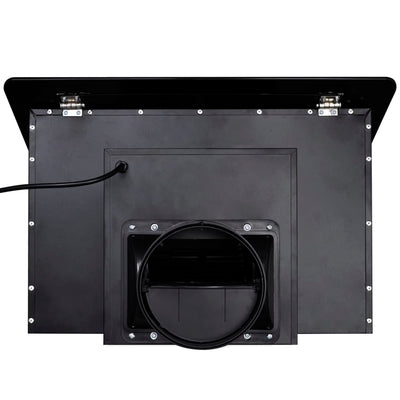Dealsmate  Black Tempered Glass Range Hood with Display 600 mm