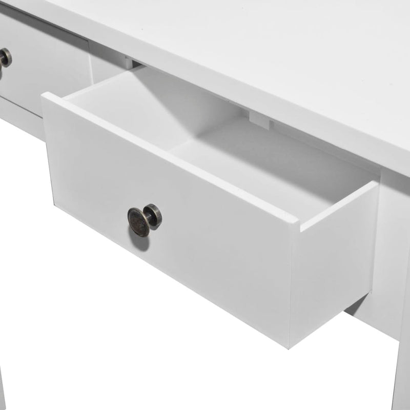 Dealsmate  Dressing Console Table with Two Drawers White