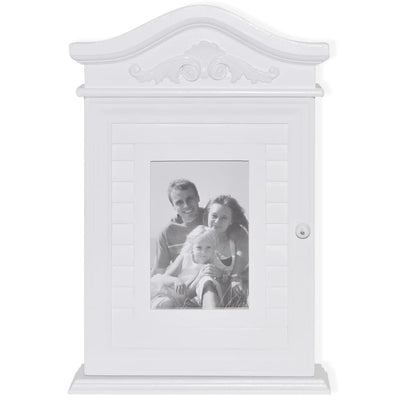 Dealsmate  Key Cabinet with Photo Frame White