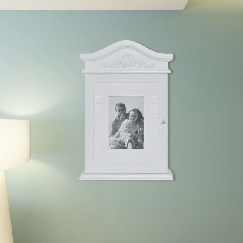 Dealsmate  Key Cabinet with Photo Frame White