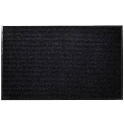 Dealsmate Black PVC Door Mat 90 x 60 cm