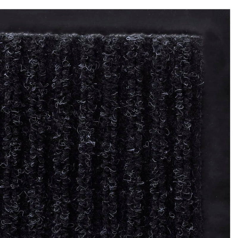 Dealsmate Black PVC Door Mat 90 x 120 cm