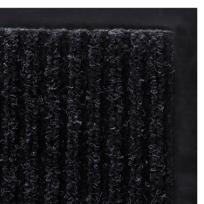 Dealsmate Black PVC Door Mat 90 x 150 cm