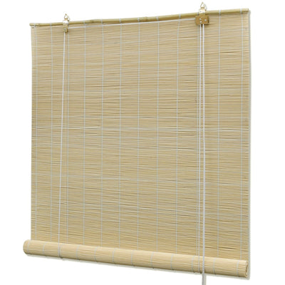 Dealsmate Natural Bamboo Roller Blinds 100 x 160 cm