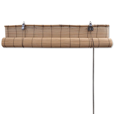 Dealsmate Brown Bamboo Roller Blinds 80 x 160 cm