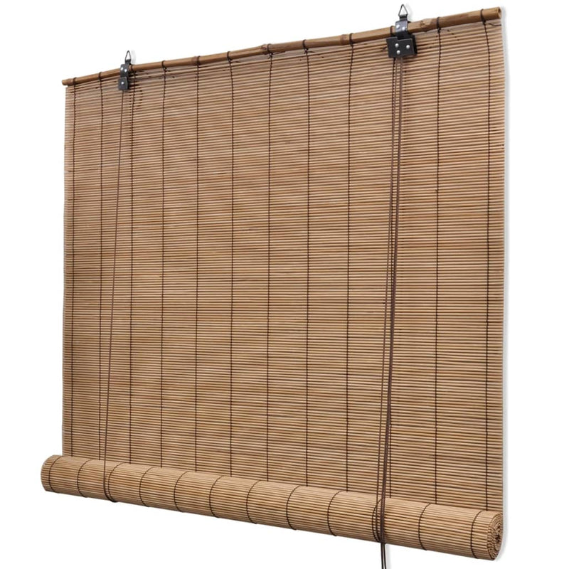 Dealsmate Brown Bamboo Roller Blinds 100 x 160 cm