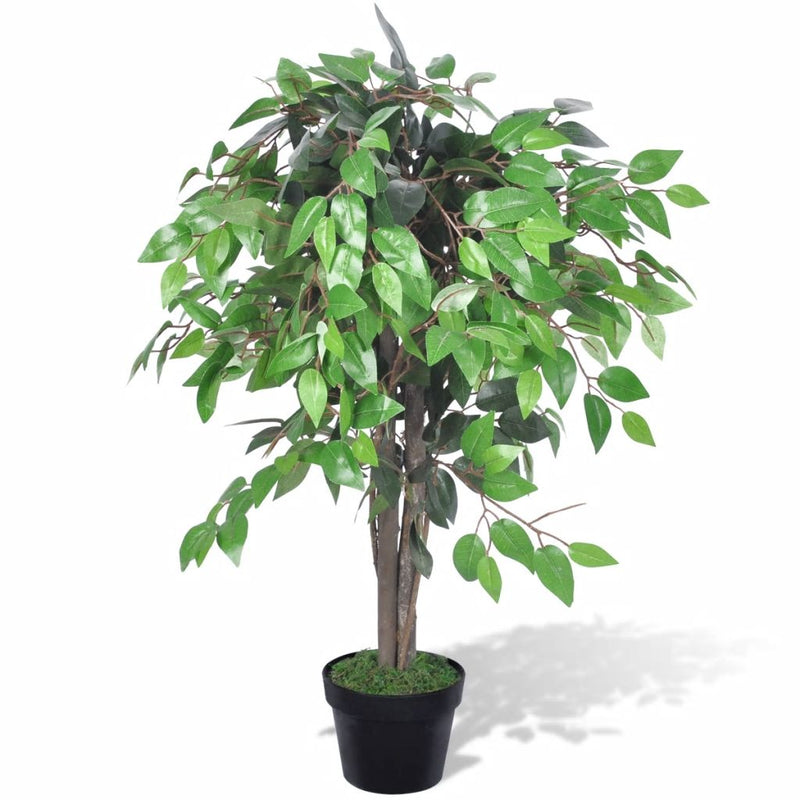 Dealsmate  Artificial Plant Ficus Tree with Pot 90 cm