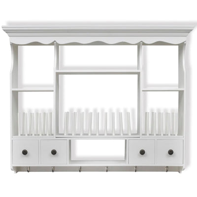 Dealsmate  Wooden Kitchen Wall Cabinet White