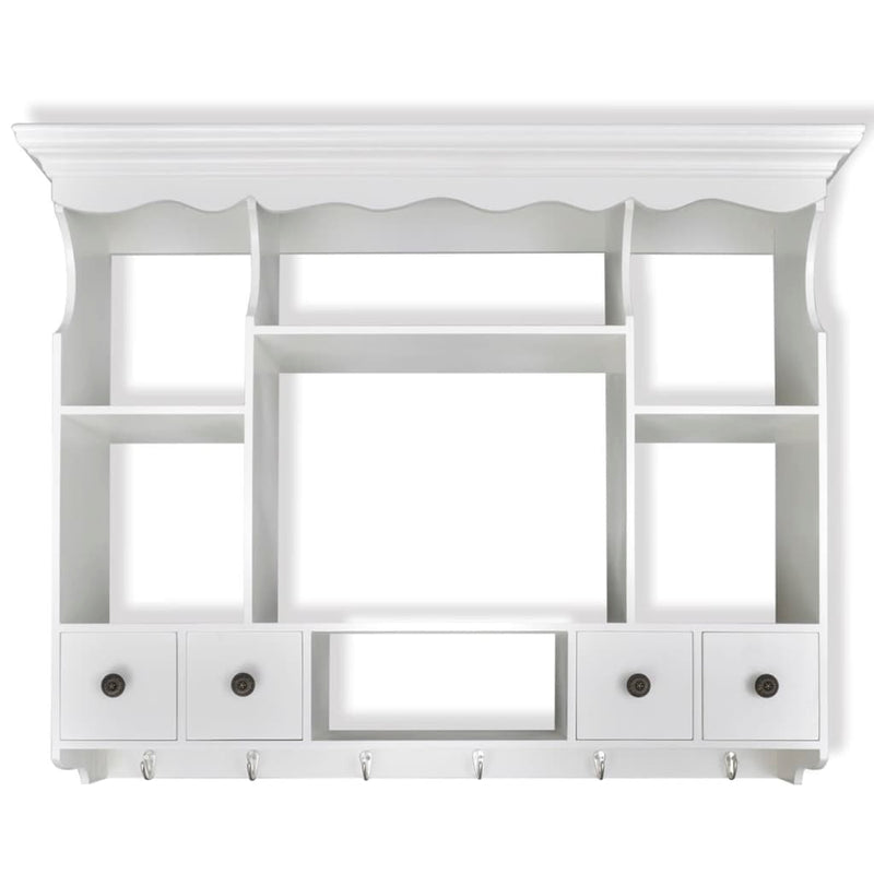 Dealsmate  Wooden Kitchen Wall Cabinet White