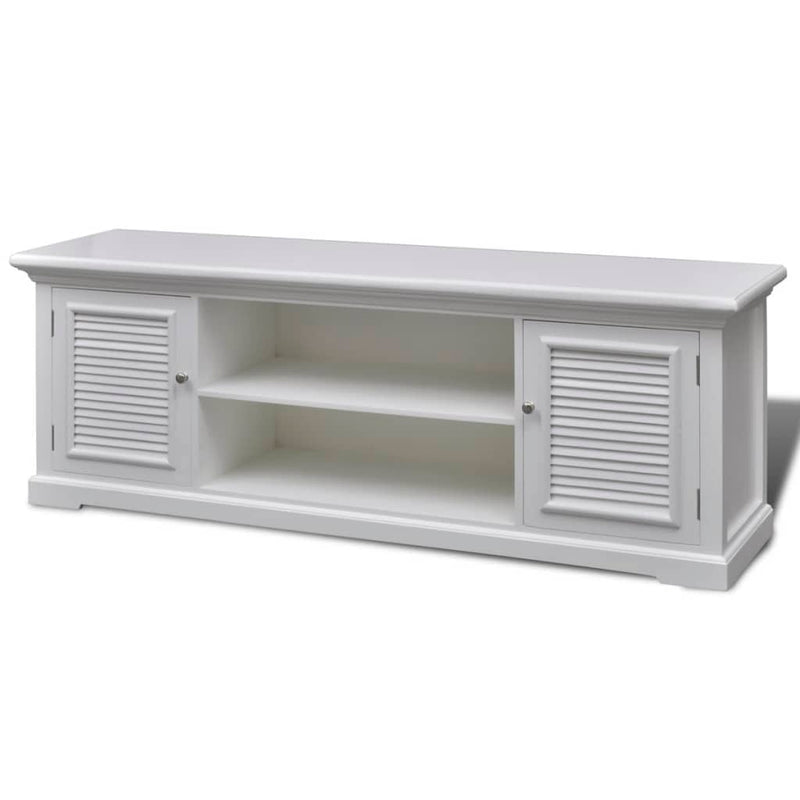 Dealsmate  TV Stand White Wood