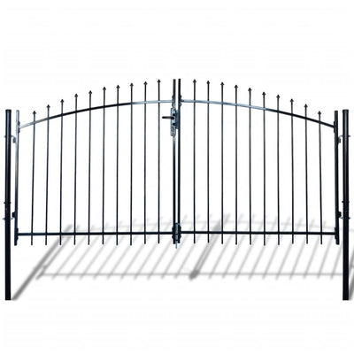 Dealsmate Double Door Fence Gate with Spear Top 300 x 200 cm