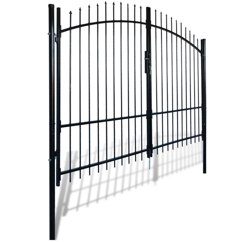 Dealsmate Double Door Fence Gate with Spear Top 300 x 225 cm