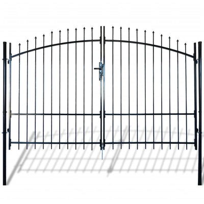 Dealsmate Double Door Fence Gate with Spear Top 300 x 248 cm
