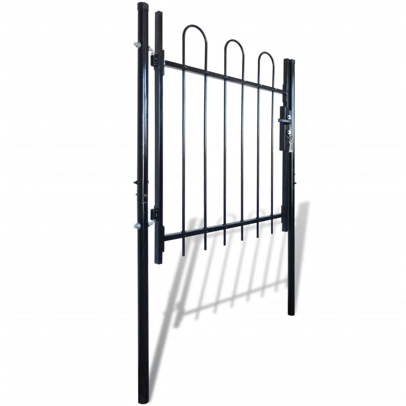 Dealsmate Single Door Fence Gate with Hoop Top 100 x 120 cm