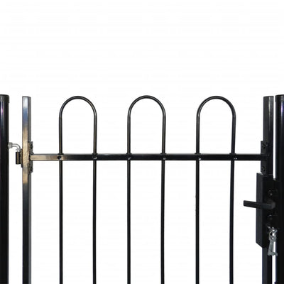 Dealsmate Single Door Fence Gate with Hoop Top 100 x 120 cm
