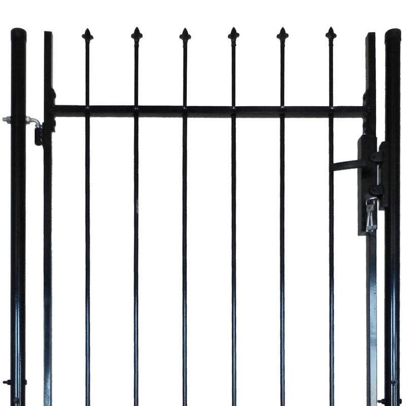 Dealsmate Single Door Fence Gate with Spear Top 100 x 100 cm