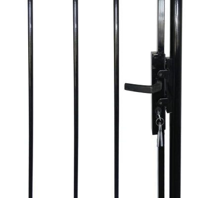 Dealsmate Single Door Fence Gate with Spear Top 100 x 100 cm