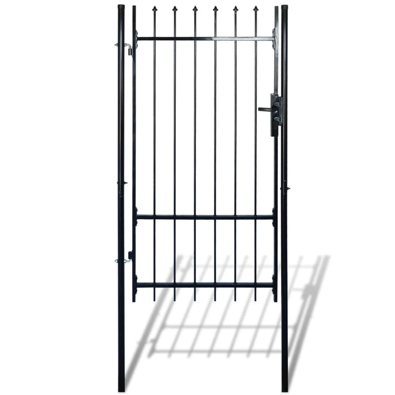 Dealsmate Single Door Fence Gate with Spear Top 100 x 175 cm