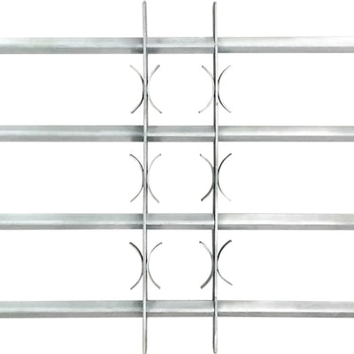 Dealsmate  Adjustable Security Grille for Windows with 4 Crossbars 1000-1500 mm