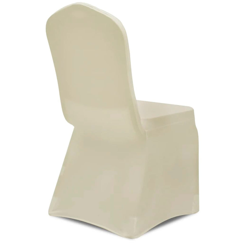 Dealsmate 50 pcs Creme Stretch Chair Cover