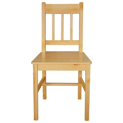 Dealsmate  Dining Chairs 2 pcs Pinewood