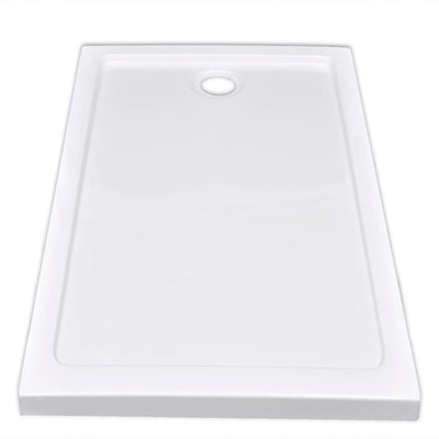 Dealsmate  Rectangular ABS Shower Base Tray White 70 x 120 cm