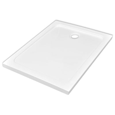 Dealsmate  Rectangular ABS Shower Base Tray White 80 x 110 cm