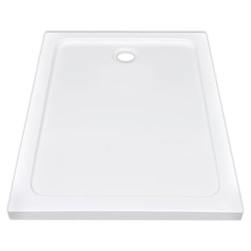 Dealsmate  Rectangular ABS Shower Base Tray White 80 x 110 cm
