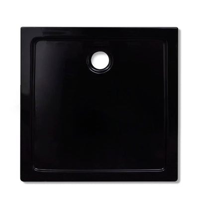 Dealsmate  Square ABS Shower Base Tray Black 80 x 80 cm