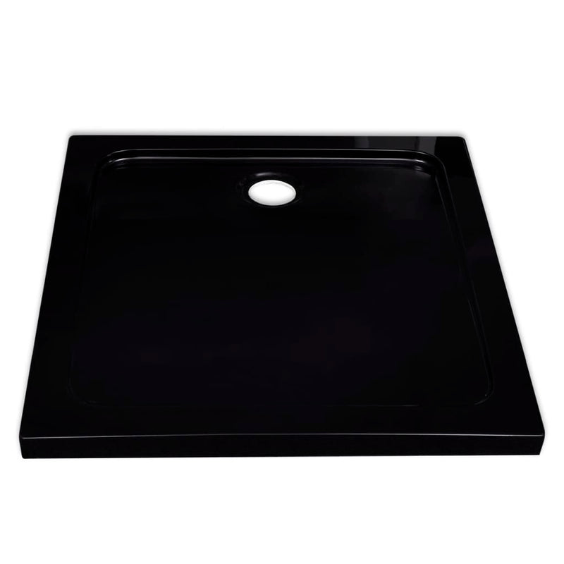 Dealsmate  Square ABS Shower Base Tray Black 80 x 80 cm
