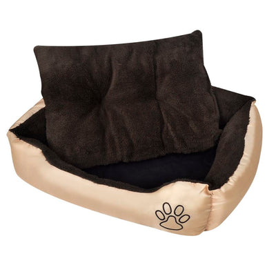 Dealsmate  Warm Dog Bed with Padded Cushion S