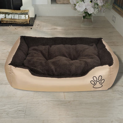 Dealsmate  Warm Dog Bed with Padded Cushion M