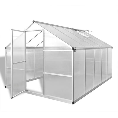 Dealsmate Reinforced Aluminium Greenhouse with Base Frame 7.55 m²