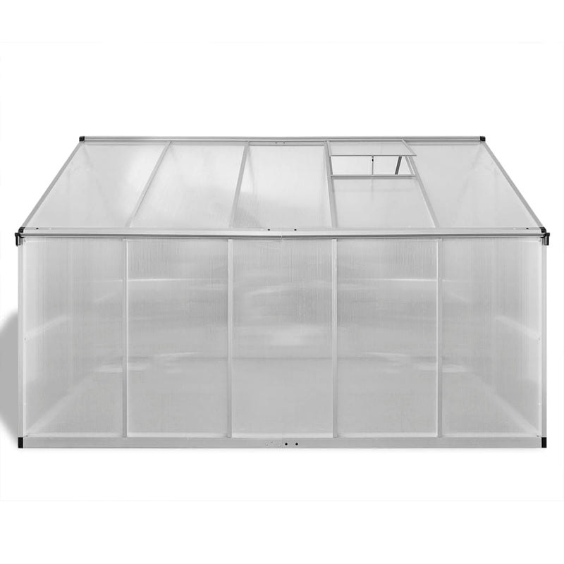 Dealsmate Reinforced Aluminium Greenhouse with Base Frame 7.55 m²