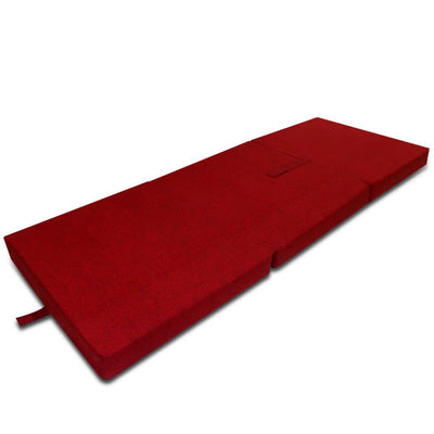 Dealsmate  Trifold Foam Mattress 190 x 70 x 9 cm Red