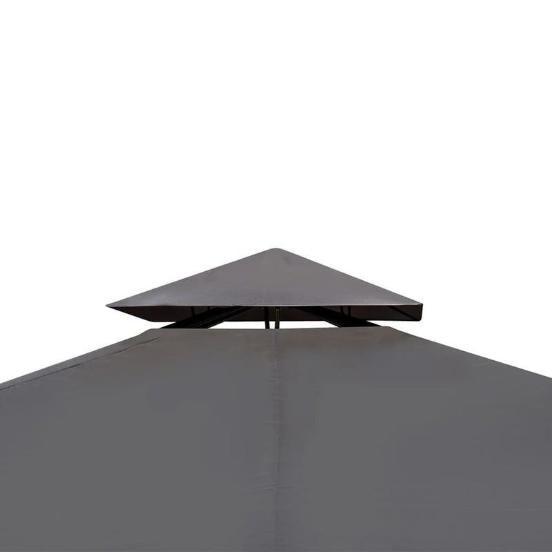 Dealsmate  Poly Rattan Gazebo with Dark Grey Roof 3 x 4 m