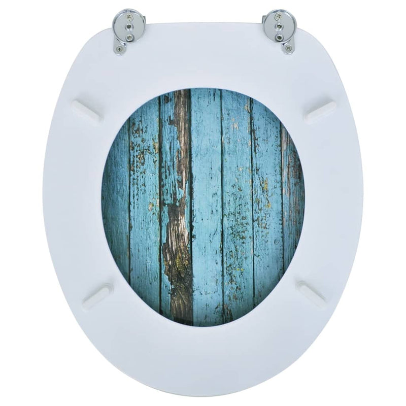 Dealsmate  Toilet Seats with Hard Close Lids MDF Old Wood